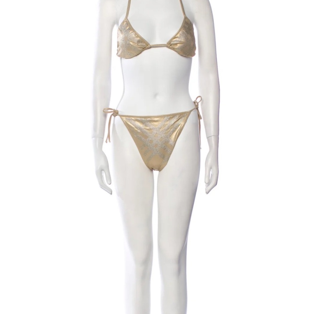 Burberry Gold Bikini NWOT